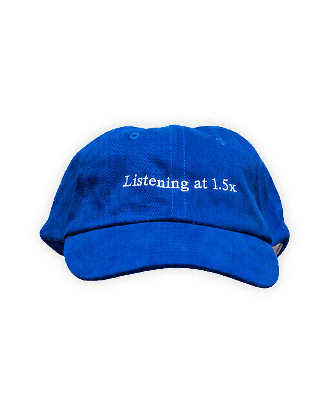 'Listening at 1.5x' Embroidered Cap