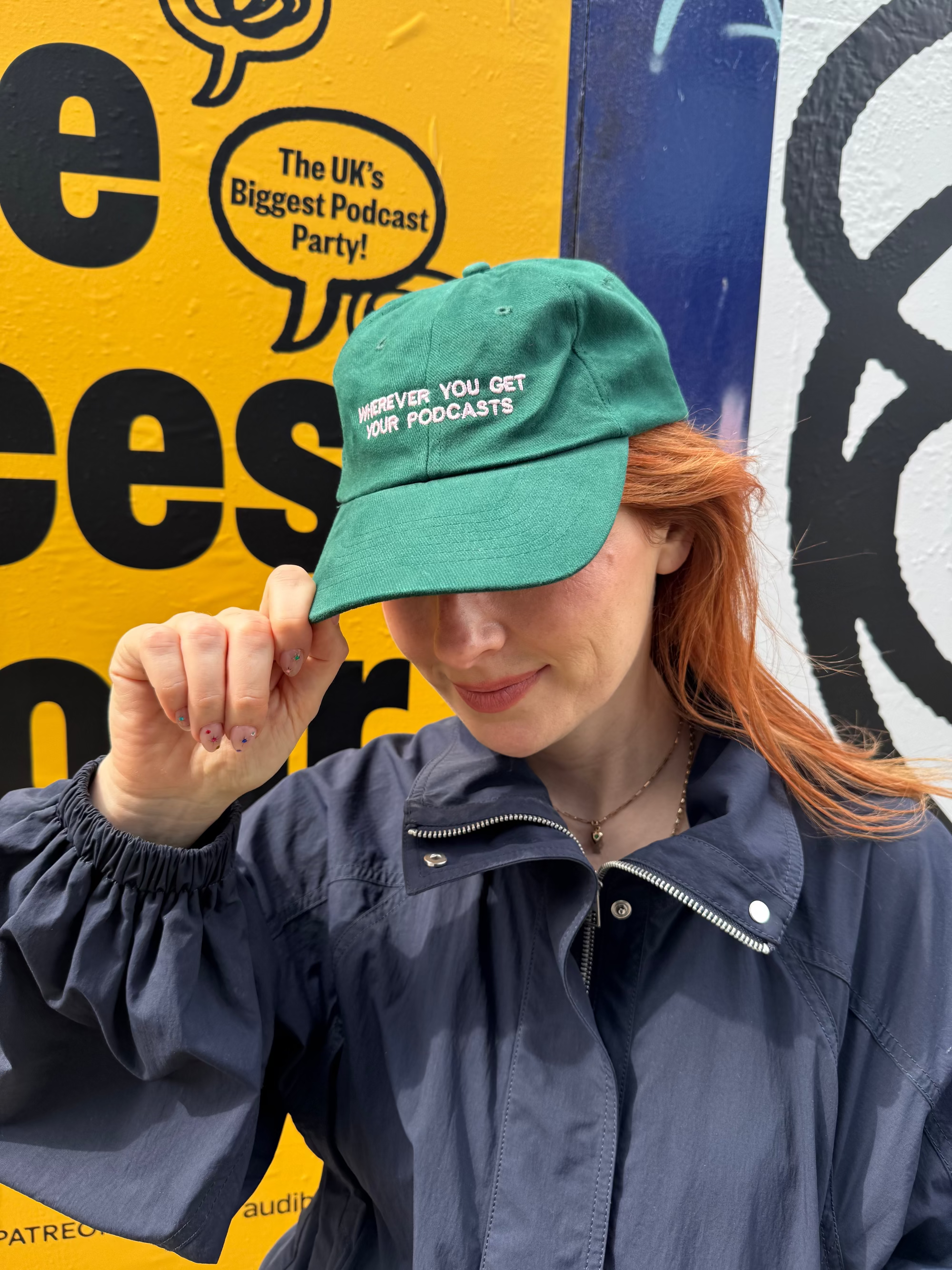 'WHEREVER YOU GET YOUR PODCASTS' Embroidered Cap