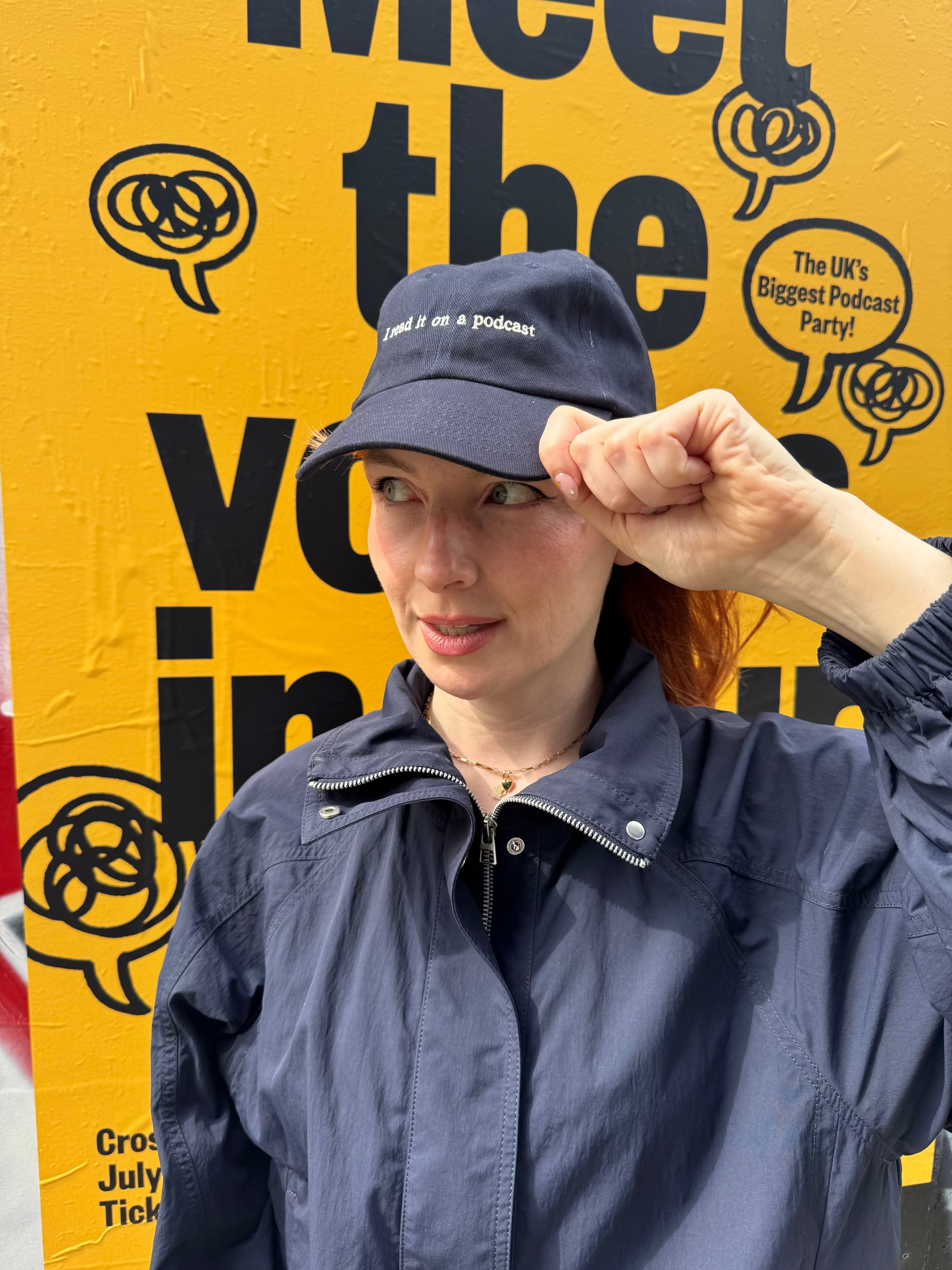 'I read it on a podcast' Embroidered Cap