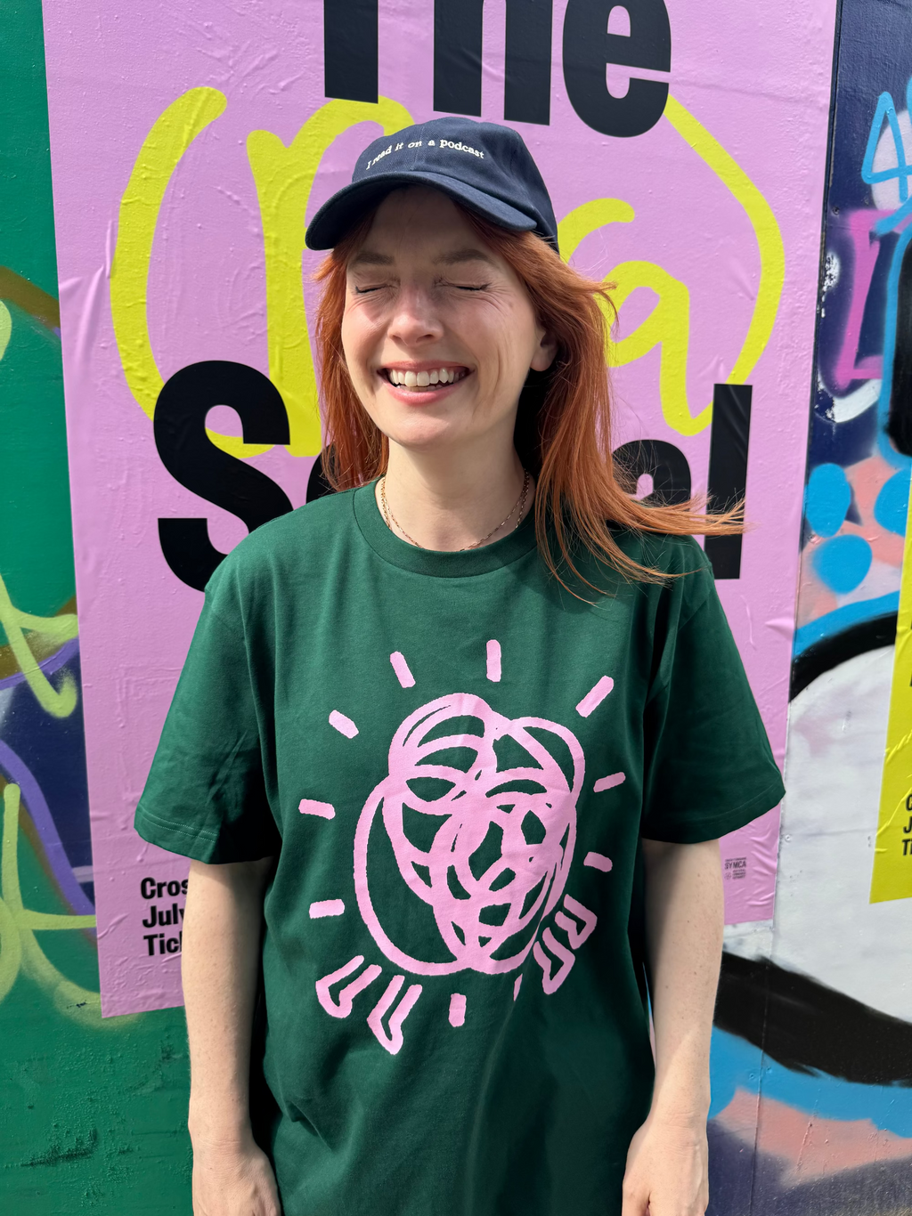 Green/Pink Logo T-Shirt