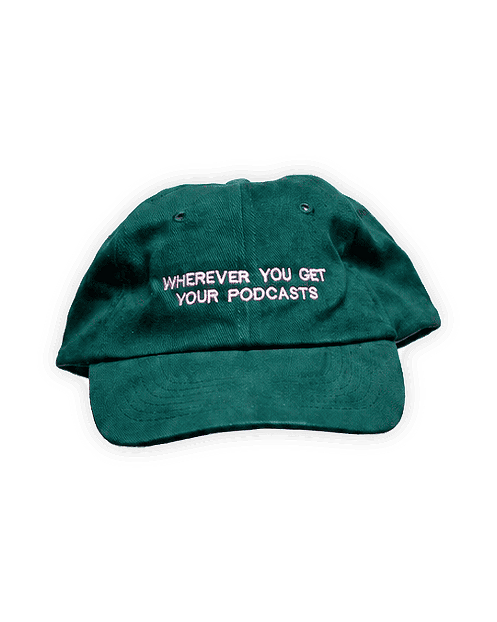 'WHEREVER YOU GET YOUR PODCASTS' Embroidered Cap